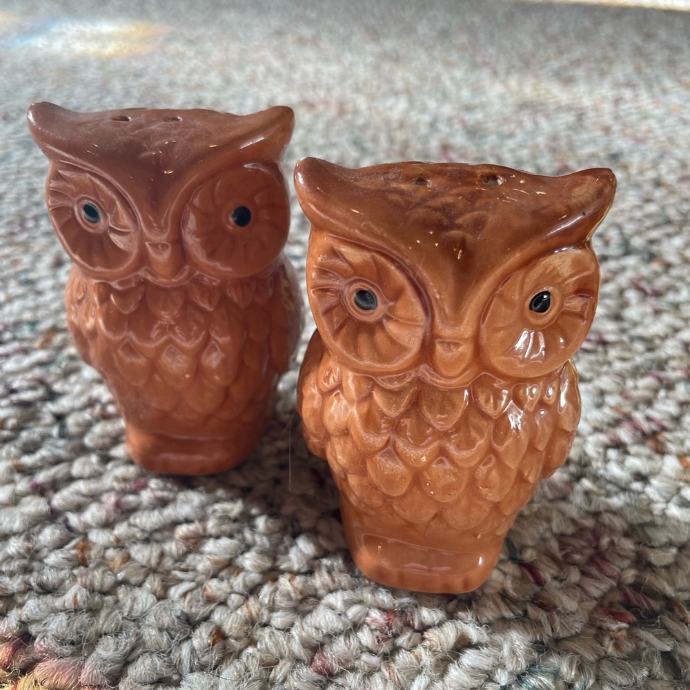 Owl salt and pepper shakers